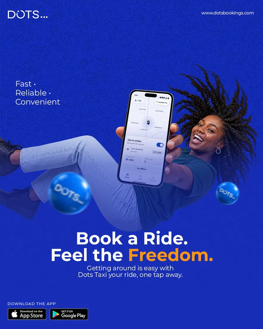 Book a ride. Feel the freedom. The DOTS Taxi app